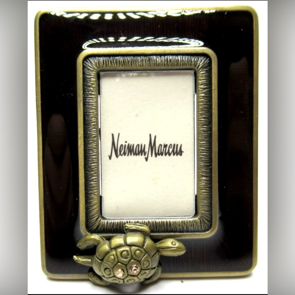 JAY STRONGWATER NEIMAN MARCUS Miniature Turtle Picture Frame